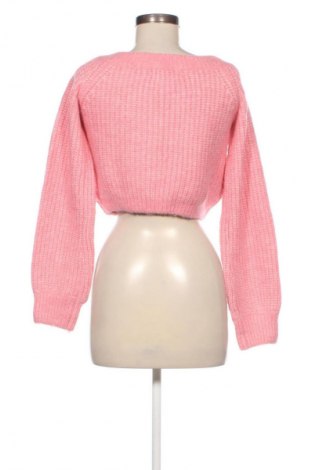 Дамски пуловер Bershka, Размер M, Цвят Розов, Цена 35,00 лв.
