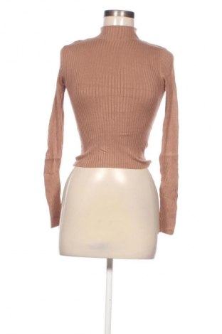 Pulover de femei Bershka, Mărime XS, Culoare Maro, Preț 71,99 Lei