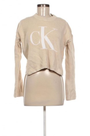 Damski sweter Calvin Klein Jeans, Rozmiar S, Kolor ecru, Cena 241,99 zł