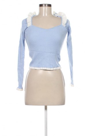 Дамски пуловер H&M Divided, Размер M, Цвят Син, Цена 11,99 лв.