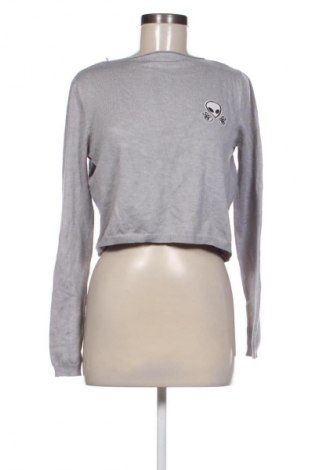Дамски пуловер Pull&Bear, Размер S, Цвят Сив, Цена 28,88 лв.