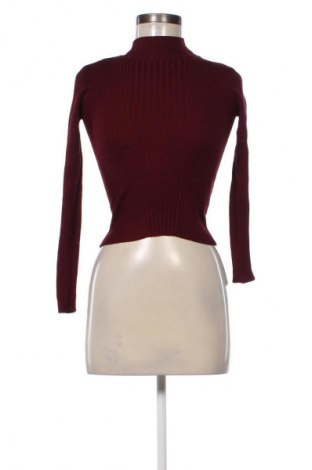 Дамски пуловер Pull&Bear, Размер S, Цвят Червен, Цена 29,33 лв.