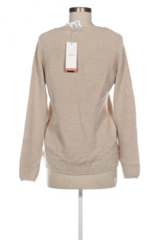 Дамски пуловер S.Oliver, Размер M, Цвят Бежов, Цена 75,99 лв.