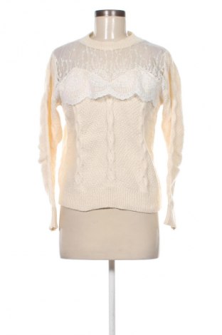 Дамски пуловер SHEIN, Размер M, Цвят Екрю, Цена 10,99 лв.