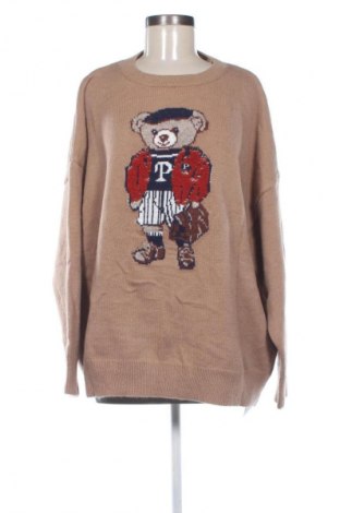 Dámsky pulóver SHEIN, Veľkosť 4XL, Farba Hnedá, Cena  20,71 €