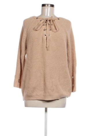 Damski sweter So, Rozmiar M, Kolor Beżowy, Cena 66,67 zł