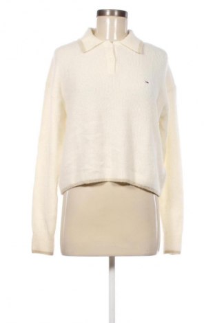 Damski sweter Tommy Jeans, Rozmiar M, Kolor ecru, Cena 342,99 zł