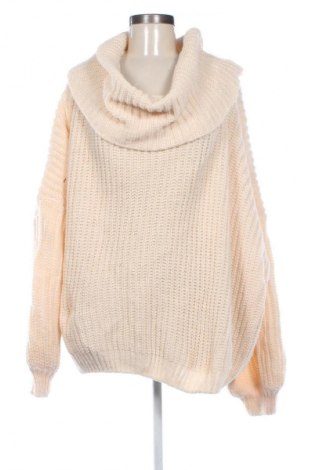 Damski sweter Unbranded, Rozmiar 4XL, Kolor ecru, Cena 85,99 zł