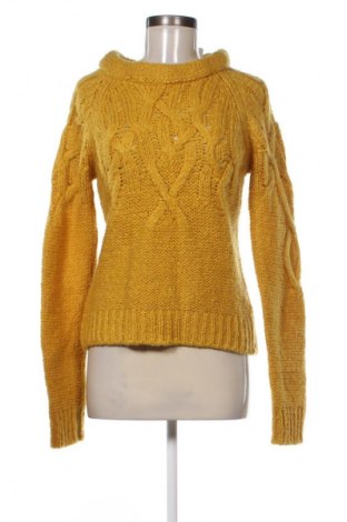 Дамски пуловер United Colors Of Benetton, Размер L, Цвят Жълт, Цена 41,06 лв.