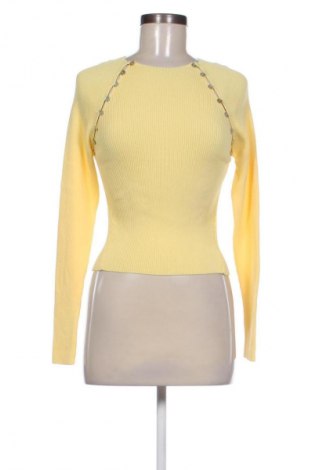 Дамски пуловер Zara, Размер L, Цвят Жълт, Цена 42,99 лв.