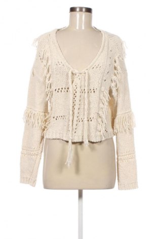 Дамски пуловер Zara, Размер S, Цвят Екрю, Цена 33,19 лв.