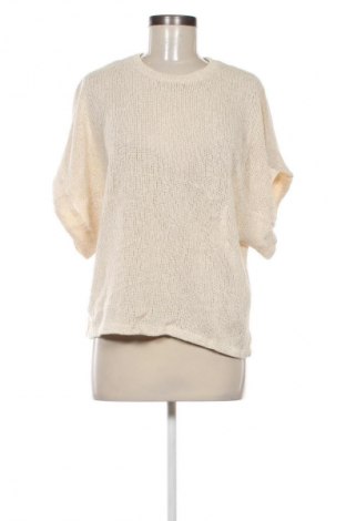 Дамски пуловер Zara, Размер M, Цвят Бежов, Цена 20,99 лв.