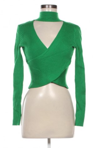 Дамски пуловер Zara, Размер M, Цвят Зелен, Цена 9,99 лв.