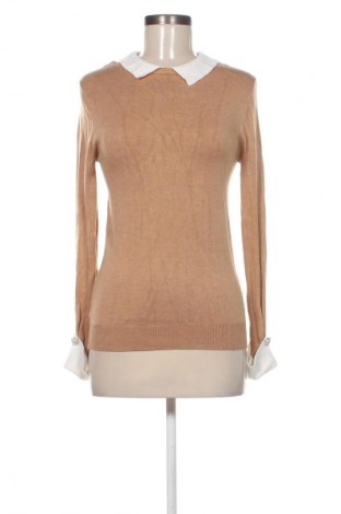 Дамски пуловер Zara, Размер M, Цвят Бежов, Цена 19,99 лв.