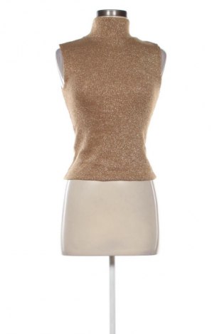 Дамски пуловер Zara, Размер M, Цвят Златист, Цена 17,99 лв.