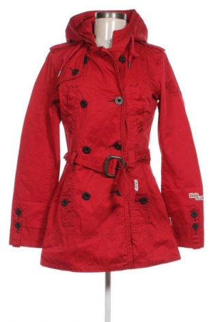 Damen Trench Coat Khujo, Größe M, Farbe Rot, Preis € 76,21