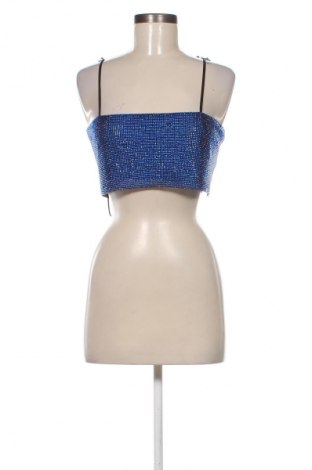 Дамски топ Bershka, Размер M, Цвят Син, Цена 29,33 лв.