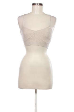 Дамски топ Bershka, Размер S, Цвят Сив, Цена 16,99 лв.