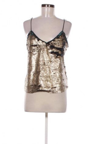 Дамски топ Stradivarius, Размер L, Цвят Златист, Цена 29,00 лв.