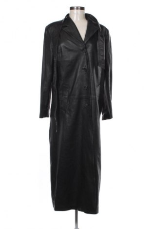 Дамско кожено палто Conbipel, Размер XL, Цвят Черен, Цена 185,06 лв.
