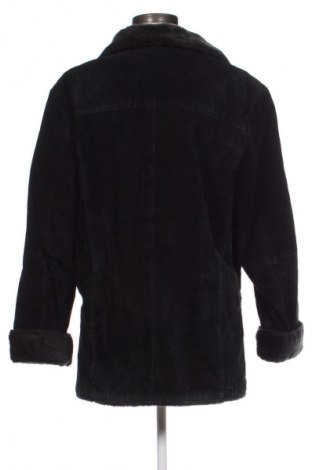 Damski skórzany płaszcz Joy, Rozmiar M, Kolor Czarny, Cena 425,33 zł