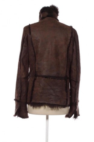 Δερμάτινο γυναικείο παλτό Unbranded, Μέγεθος M, Χρώμα Καφέ, Τιμή 144,99 €