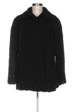Дамско кожено палто Unbranded, Размер L, Цвят Черен, Цена 199,99 лв.