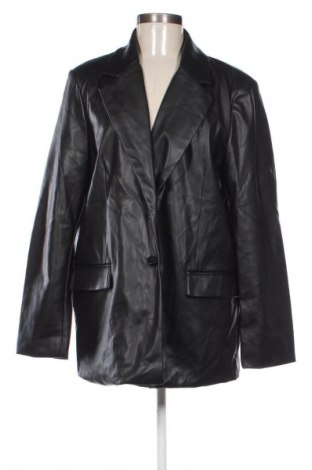 Дамско кожено яке Amisu, Размер L, Цвят Черен, Цена 40,99 лв.