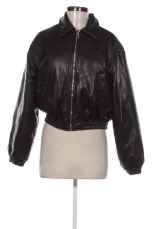 Damska kurtka skórzana Bershka, Rozmiar M, Kolor Czarny, Cena 119,99 zł