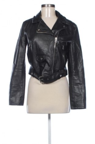 Damska kurtka skórzana Bershka, Rozmiar L, Kolor Czarny, Cena 89,99 zł