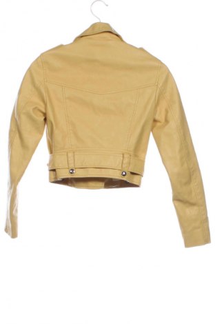 Dámská kožená bunda  Bershka, Velikost XS, Barva Žlutá, Cena  736,00 Kč