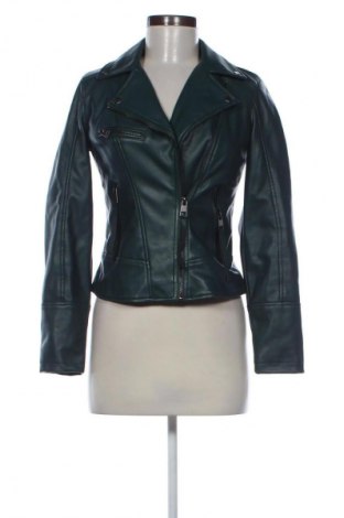 Γυναικείο δερμάτινο μπουφάν Cropp, Μέγεθος XS, Χρώμα Πράσινο, Τιμή 31,68 €