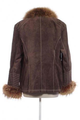 Дамско кожено яке Derhy, Размер L, Цвят Кафяв, Цена 157,00 лв.
