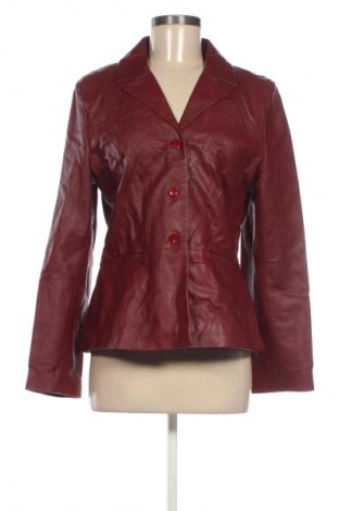 Дамско кожено яке Dreamers, Размер M, Цвят Червен, Цена 127,99 лв.