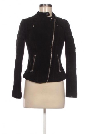 Дамско кожено яке Esmara by Heidi Klum, Размер S, Цвят Черен, Цена 109,99 лв.