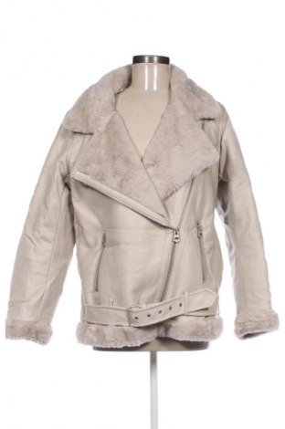 Dámska kožená bunda  H&M Divided, Veľkosť M, Farba Sivá, Cena  29,95 €