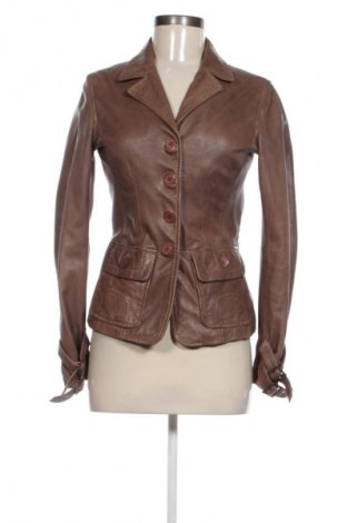 Damen Lederjacke Heine, Größe S, Farbe Braun, Preis 66,50 €