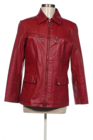 Дамско кожено яке Kara, Размер L, Цвят Червен, Цена 130,03 лв.