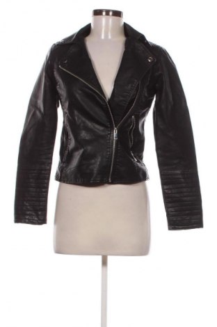Дамско кожено яке LCW, Размер XS, Цвят Черен, Цена 38,99 лв.