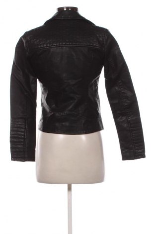 Дамско кожено яке LCW, Размер XS, Цвят Черен, Цена 38,99 лв.