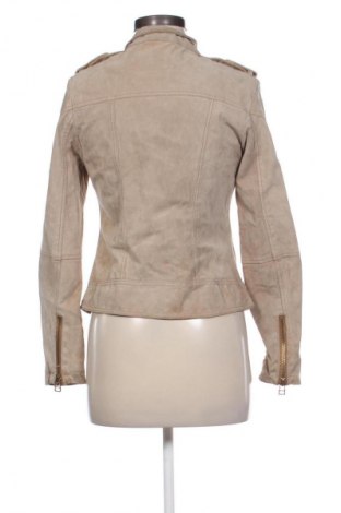 Γυναικείο δερμάτινο μπουφάν Mango, Μέγεθος M, Χρώμα  Μπέζ, Τιμή 19,71 €