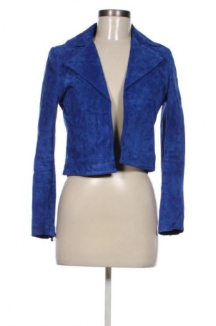 Damen Lederjacke Mango, Größe XS, Farbe Blau, Preis € 67,99