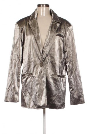 Dámská kožená bunda  NA-KD, Velikost M, Barva Šedá, Cena  679,00 Kč