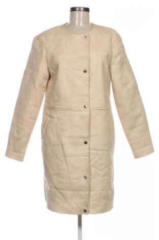 Дамско кожено яке ONLY, Размер M, Цвят Екрю, Цена 93,99 лв.