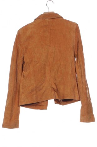 Дамско кожено яке Promod, Размер XS, Цвят Кафяв, Цена 86,99 лв.