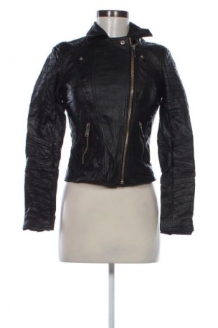 Dámska kožená bunda  River Island, Veľkosť XS, Farba Čierna, Cena  66,75 €