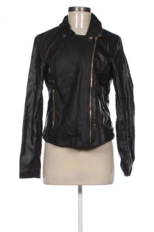 Дамско кожено яке Sinsay, Размер XL, Цвят Черен, Цена 61,99 лв.