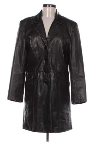 Дамско кожено яке Unbranded, Размер M, Цвят Черен, Цена 158,00 лв.