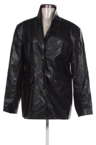 Дамско кожено яке Unbranded, Размер L, Цвят Черен, Цена 58,65 лв.