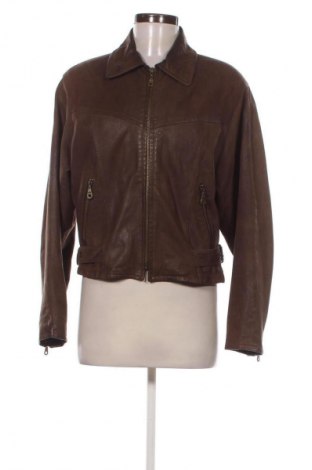 Дамско кожено яке Unbranded, Размер L, Цвят Кафяв, Цена 97,00 лв.